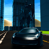 Police Robot 3D icon