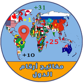 مفاتيح ارقام الدول ( جميع دول العالم ) أيقونة