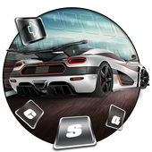 Speed Racing Keyboard Theme أيقونة