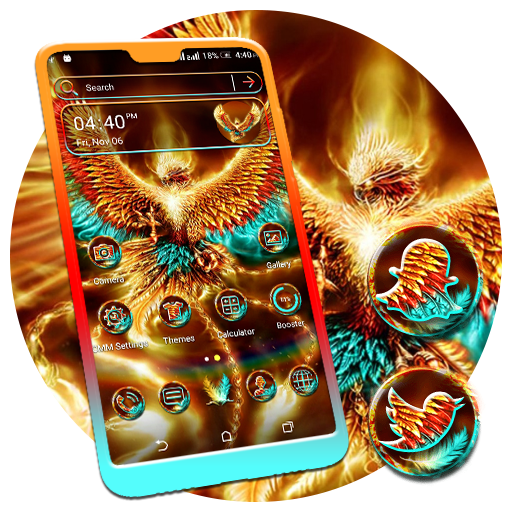 Fire Phoenix Theme Launcher icon