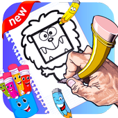 learn simple drawing for kids icon