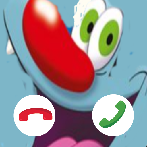 fake call oggy and cookroaches icon
