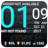 Galaxy S8 Android Digital Clock Live WallPaper on 9Apps