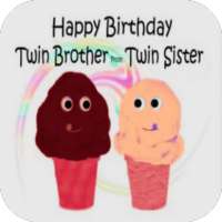 Happy Birthday Twins Card on 9Apps