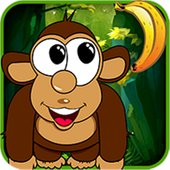 Jungle monkey run icon