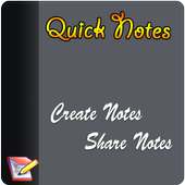 Quick Notes pad - Save & share