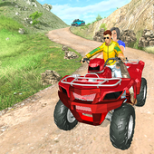 ATV Quad Bike Offroad Crazy Taxi Driver Sim 3D icon