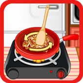 Cook game for girl restaurant icon