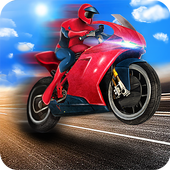 Spider Hero Bike Race أيقونة