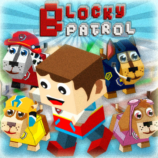 Paw Blocky Patrol Roads icon