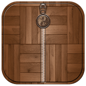 Wood Zipper Screen Lock icon