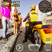 Sports Bike Taxi Rider icon