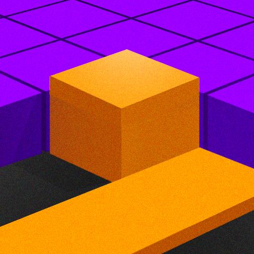 Color Cube fill 3d icon