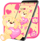 Cute Teddy Love Launcher Theme 💗 icon