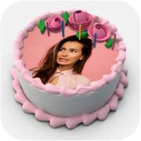 Name Photo On Birthday Cake - Birthday Photo Frame