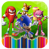 Coloring Sonic icon