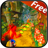 Temple crash bandico Adventure run icon