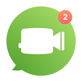 All in one Face to Video Call icon