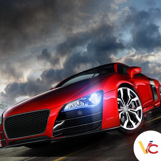 3D race snelheid icon