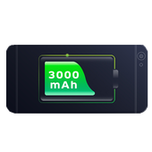 3000 mah battery saver -4000mah booster: simulated icon