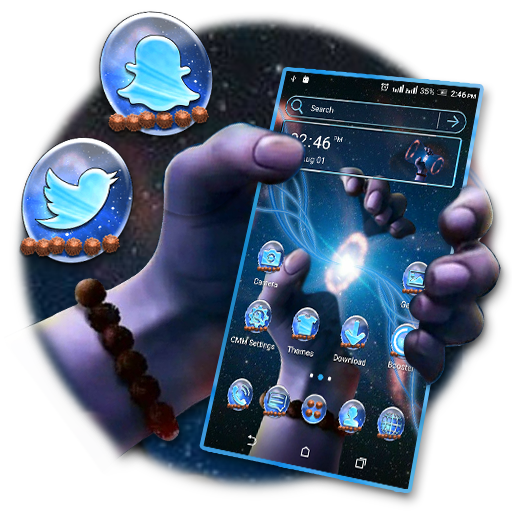 Cosmic Damaru Launcher Theme icon