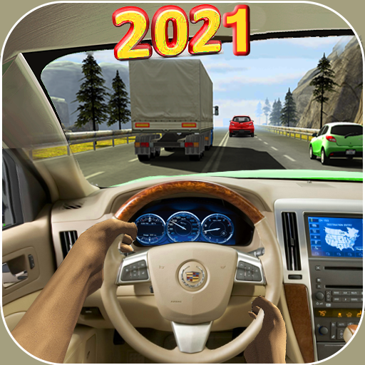 การจราจร การแข่งรถ ใน รถ 3d : จริง ไข้ การแข่งรถ icon