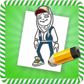 How To Draw :SubwaySurf Game Characters आइकन