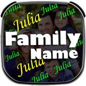 Family Name Live Wallpaper