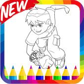 Ben  ultimate alien Coloring 10 Game icon