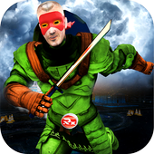 Ninja Hero vs Monster Car Transform Aliens Warship icon