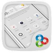 Classic White GOLauncher Theme on 9Apps