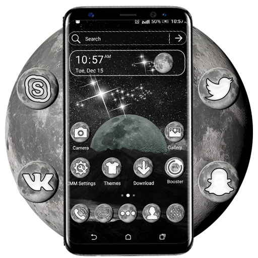 Moon Galaxy Theme Launcher icon