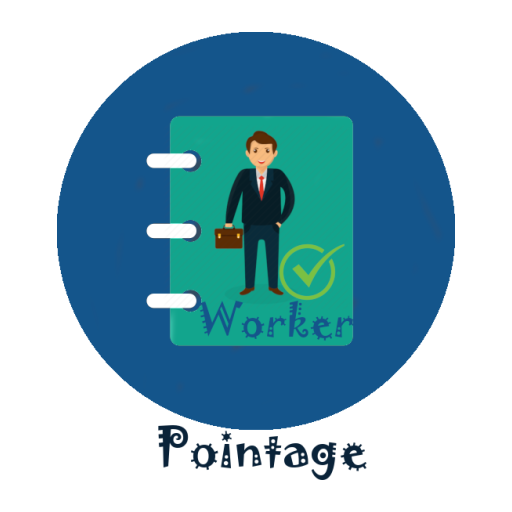 pointing manager &amp; salary attendance employee icon