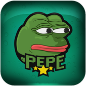 cute pepe snap Sticker emoji icon