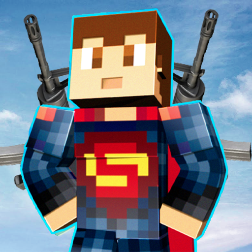 Super Block Hero Battle Gun : Pixel's Craft Fire आइकन