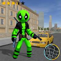 Green Pool Stickman Rope Hero Gangstar Crime