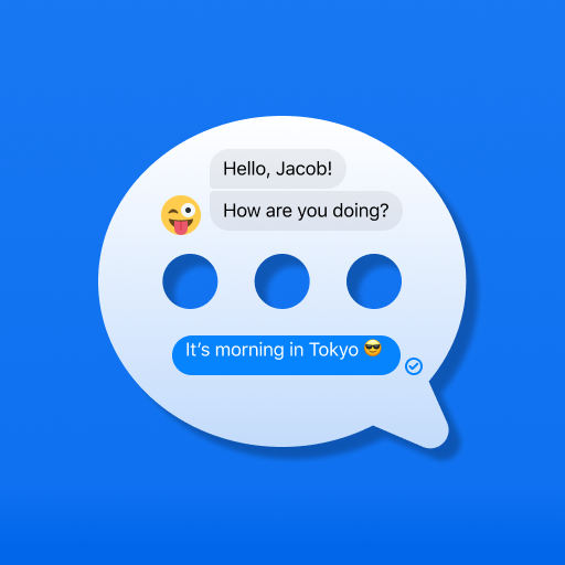 Fake chat messenger, prank free icon