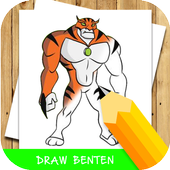 how to draw cartoon ben 10 step by step icon