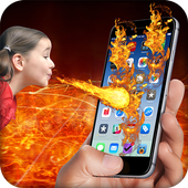 Fire on Screen Prank icon