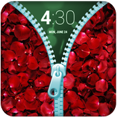 Rose Petals Zip Lock Screen icon