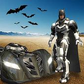 Superhero Bat Robot Flying Bat Hero Rescue Mission icon