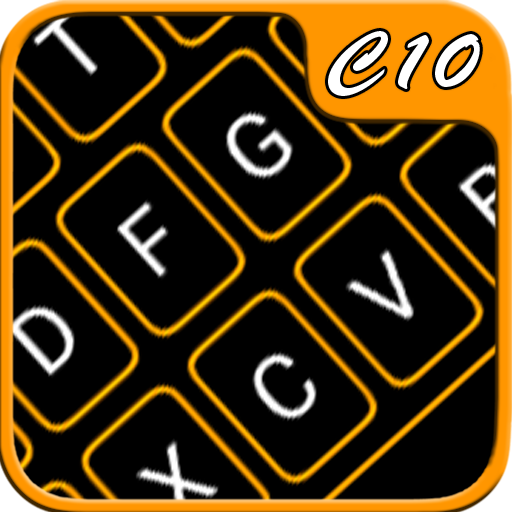 Orange Neon Keyboard icon