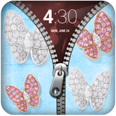 Diamond Butterfly Zipper Lock icon