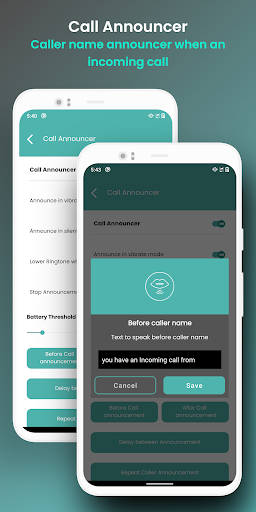 Phone Call Name Announcer 3 تصوير الشاشة