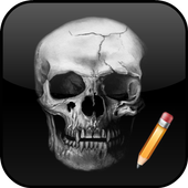 How To Draw Skull icon