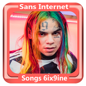 Nouvelles chansons 6ix9ine sans Internet icon