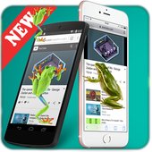 Frog On Screen Funny Joke icon