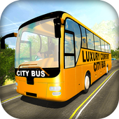Coach Bus Highway Hill Climb icon