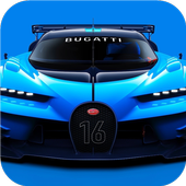 Blue concept car. LW of legend icon