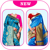 Women Fancy Sarees Dual Photo Suit Editor icon